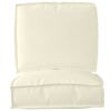vidaXL Σετ Μαξιλαριών Πάγου 2 pcs Κρεμ 50 x 50 x 12 cm Ύφασμα Oxford