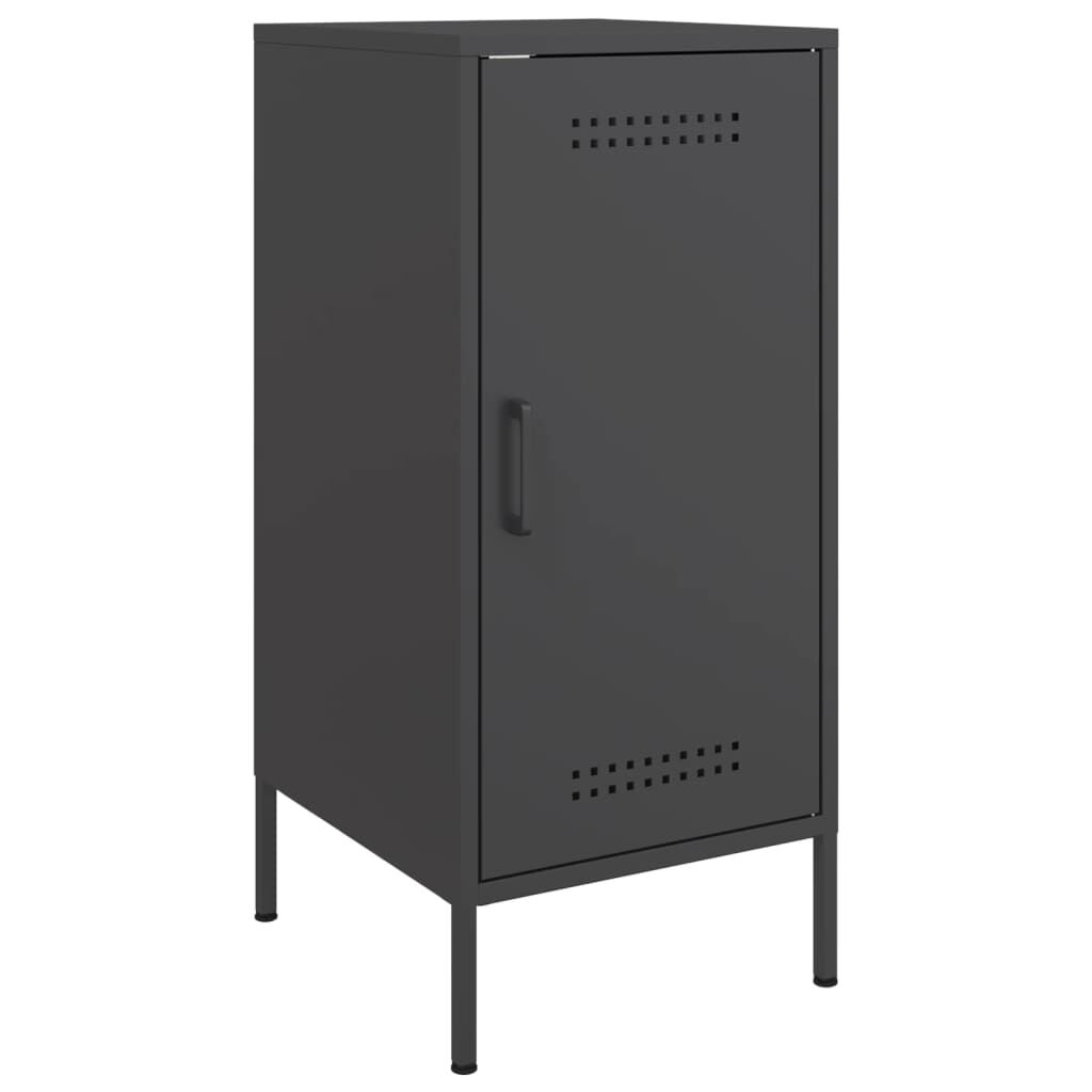 vidaXL Ντουλάπι Μαύρο 36 x 39 x 79 εκ. από Χάλυβα