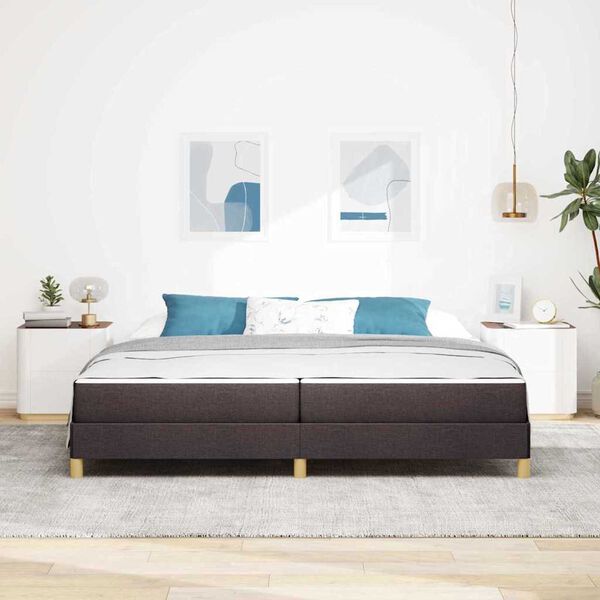 vidaXL Κρεβάτι με ελατήρια Καφέ 200 x 200 cm
