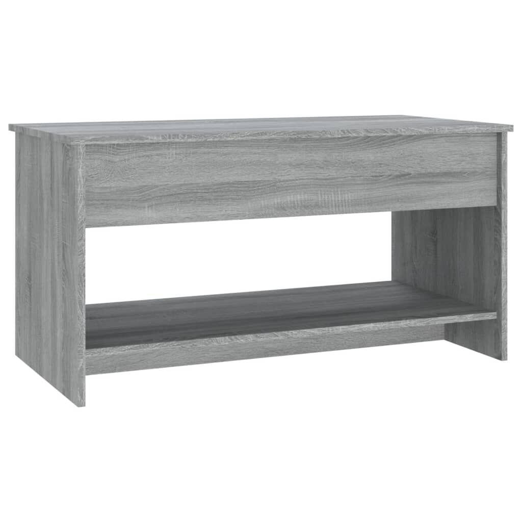 vidaXL Τραπεζάκι Σαλονιού Γκρι Sonoma102x50x52,5 εκ.Επεξεργασμένο Ξύλο