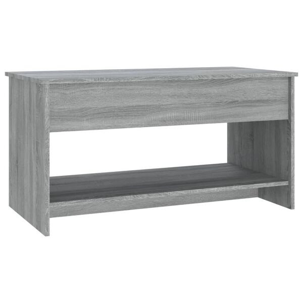 vidaXL Τραπεζάκι Σαλονιού Γκρι Sonoma102x50x52,5 εκ.Επεξεργασμένο Ξύλο