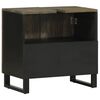 vidaXL νιπτήρας ντουλάπι μαύρο 62x33x58 cm μασίφ ξύλο Μάνγκο