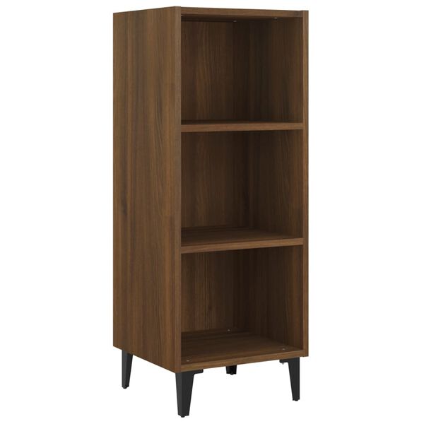 vidaXL Ντουλάπι Καφέ Δρυς 34,5x32,5x90 εκ. Επεξεργασμένο Ξύλο