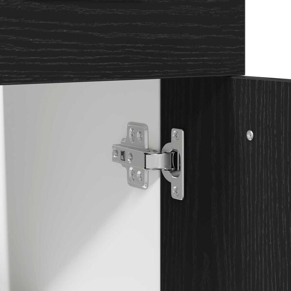 vidaXL Συρταριέρα Κάτω Ντουλάπα με ράφι Μαύρη δρυς 40 x 46 x 81.5 εκ