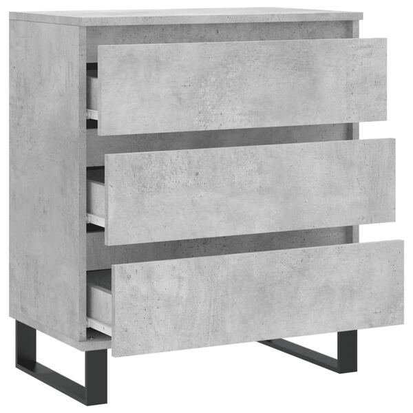 vidaXL Ντουλάπι Γκρι Σκυροδέματος 60x35x70 εκ. Επεξεργασμένο Ξύλο