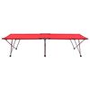 vidaXL Κρεβάτι Κάμπινγκ Κόκκινο 206 x 75 x 45 εκ. XXL