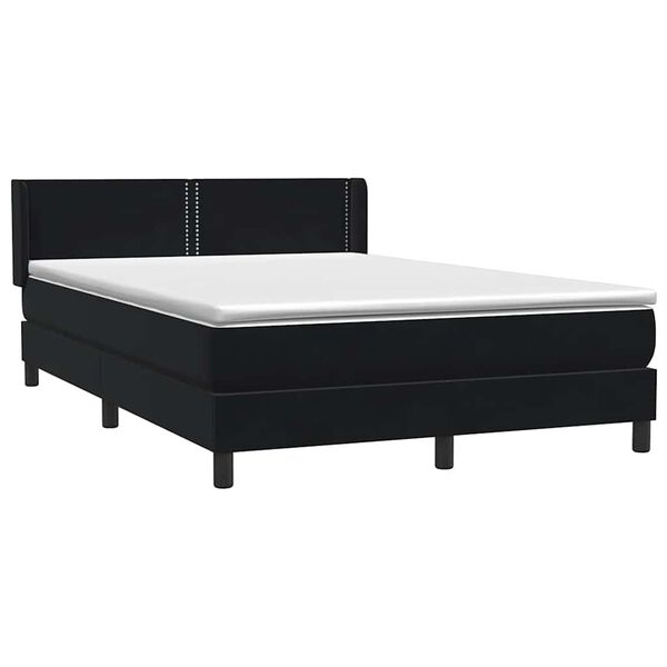 vidaXL &Kappa;&rho;&epsilon;&beta;ά&tau;&iota; Boxspring &mu;&epsilon; &Sigma;&tau;&rho;ώ&mu;&alpha; &Mu;&alpha;ύ&rho;&omicron; 160x210 &epsilon;&kappa;. &Beta;&epsilon;&lambda;&omicron;ύ&delta;&iota;&nu;&omicron;