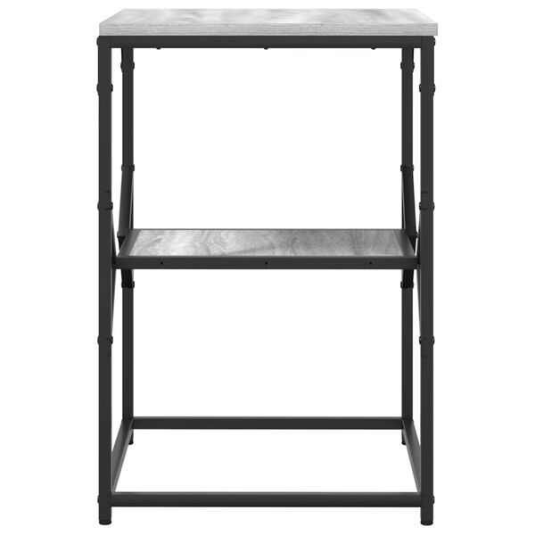 vidaXL Τραπεζάκι Πλευράς Γκρι sonoma 41 x 40 x 60 εκ.