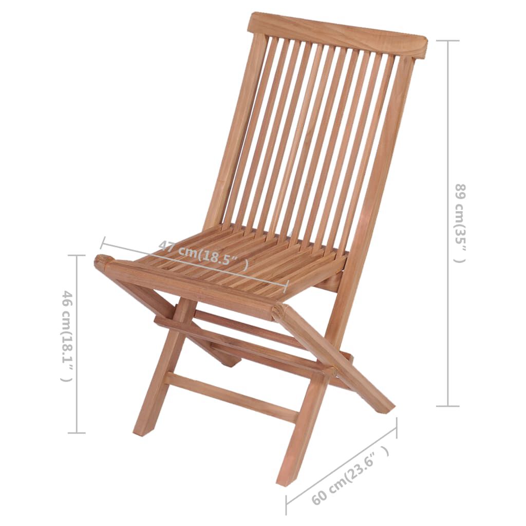 vidaXL Καρέκλες Κήπου 4 τεμ. από Μασίφ Ξύλο Teak με Γαλάζια Μαξιλάρια
