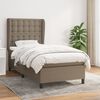 vidaXL &Kappa;&rho;&epsilon;&beta;ά&tau;&iota; Boxspring &mu;&epsilon; &Sigma;&tau;&rho;ώ&mu;&alpha; Taupe 100 x 200 &epsilon;&kappa;. &Upsilon;&phi;&alpha;&sigma;&mu;ά&tau;&iota;&nu;&omicron;
