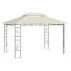 vidaXL Κιόσκι Κρεμ 4 x 3 x 2,7 μ. 160 γρ./μ²