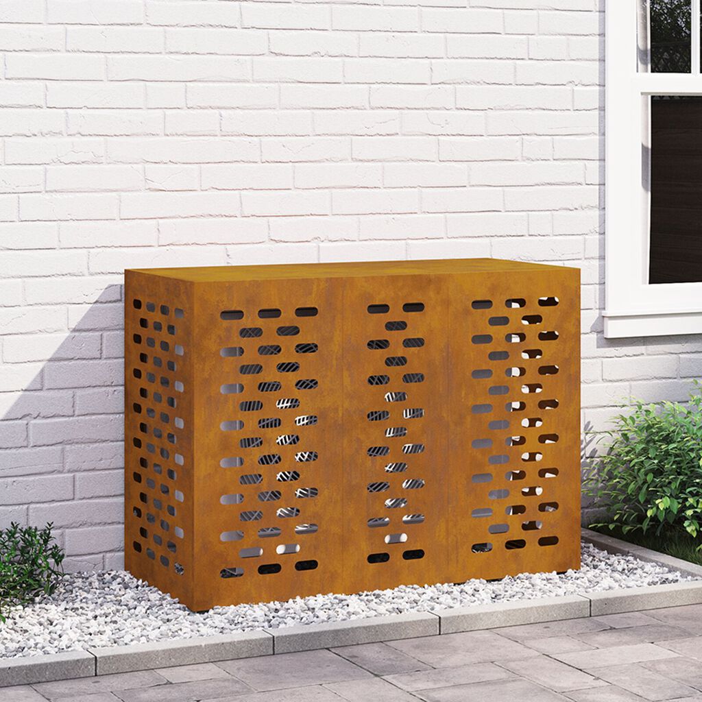 vidaXL Κάλυμμα AC 110x50x80 εκ από Αδιάβροχο Χάλυβα