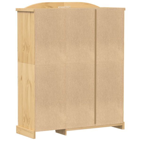 vidaXL Ντουλάπα Corona 151,5x52x186 εκ. από Μασίφ Ξύλο Πεύκου