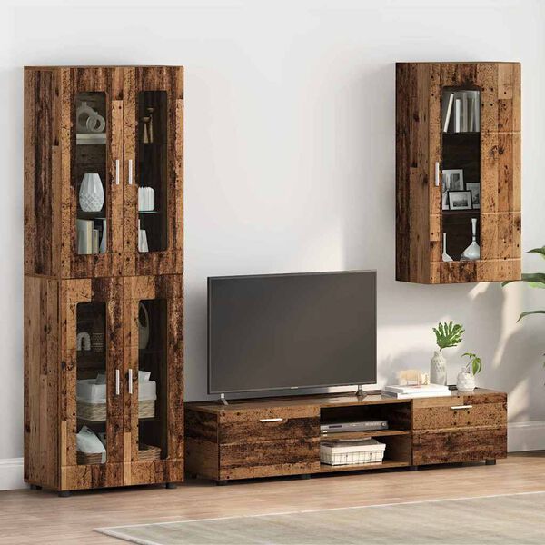 vidaXL Ντουλάπα τοίχου Παλαιό ξύλο 55 x 29 x 100 εκ Επεξεργασμένο ξύλο