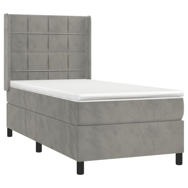 vidaXL &Kappa;&rho;&epsilon;&beta;ά&tau;&iota; Boxspring &mu;&epsilon; &Sigma;&tau;&rho;ώ&mu;&alpha; &Alpha;&nu;&omicron;&iota;&chi;&tau;ό &Gamma;&kappa;&rho;&iota; 90x190 &epsilon;&kappa;. &Beta;&epsilon;&lambda;&omicron;ύ&delta;&iota;&nu;&omicron;