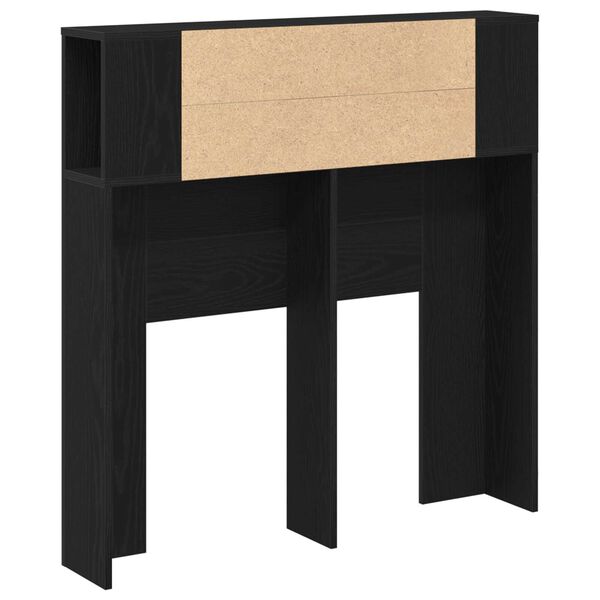 VidaXL Κεφαλάρι Ντουλάπα Μαύρη Δρυς 100x19x104.5 εκ. Φτιαγμένο από Επεξεργασμένο Ξύλο