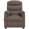 vidaXL Πολυθρόνα Μασάζ Ηλεκτρική Taupe Υφασμάτινη
