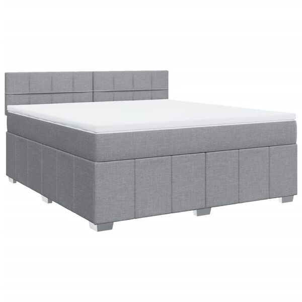 vidaXL &Kappa;&rho;&epsilon;&beta;ά&tau;&iota; Boxspring &mu;&epsilon; &Sigma;&tau;&rho;ώ&mu;&alpha; &Alpha;&nu;&omicron;&iota;&chi;&tau;ό &Gamma;&kappa;&rho;&iota; 180x200 &epsilon;&kappa;. &Upsilon;&phi;&alpha;&sigma;&mu;ά&tau;&iota;&nu;&omicron;