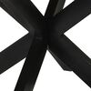 vidaXL Τραπεζαρία Ø150x76 εκ. από Μασίφ Ακατέργαστο Ξύλο Μάνγκο