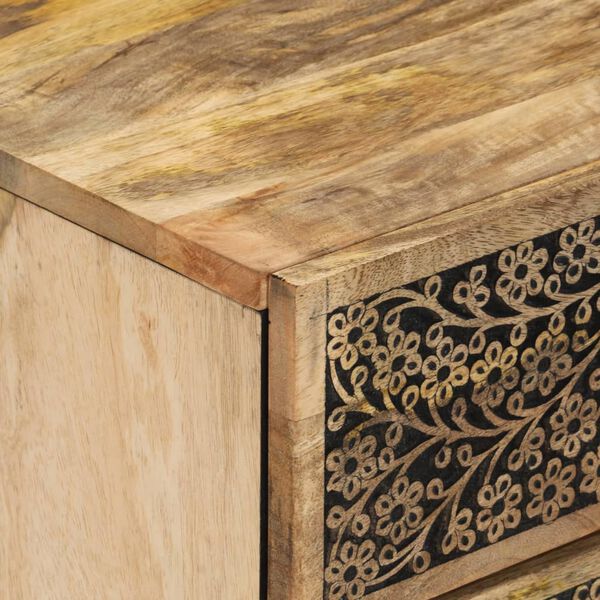 vidaXL Κομοδίνο 50 x 33 x 60 εκ. από Μασίφ Ξύλο Μάνγκο