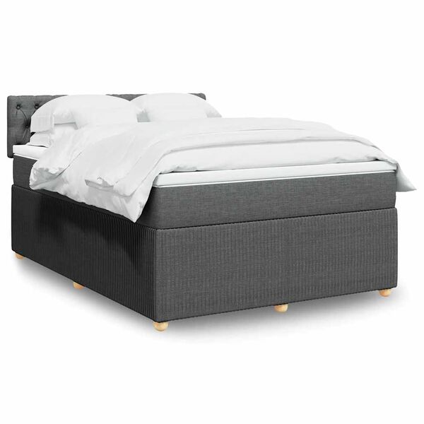 vidaXL &Kappa;&rho;&epsilon;&beta;ά&tau;&iota; Boxspring &mu;&epsilon; &Sigma;&tau;&rho;ώ&mu;&alpha; &Sigma;&kappa;&omicron;ύ&rho;&omicron; &Gamma;&kappa;&rho;&iota; 140x200 &epsilon;&kappa; &Upsilon;&phi;&alpha;&sigma;&mu;ά&tau;&iota;&nu;&omicron;