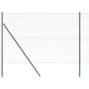 vidaXL Φράχτης με Στήλες. Πράσινο 1.6 x 50 m Ατσάλι με επικάλυψη PVC