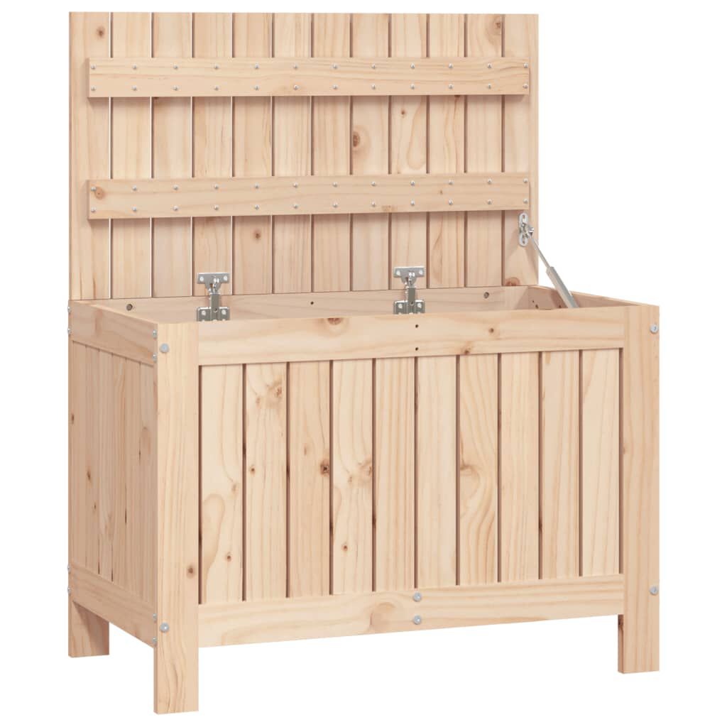 vidaXL Μπαούλο Αποθήκευσης Κήπου 76 x 42,5 x 54 εκ. Μασίφ Ξύλο Πεύκου