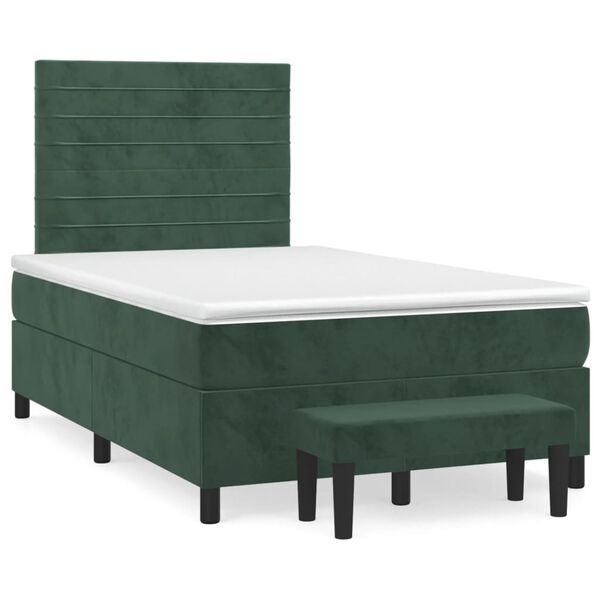 vidaXL &Kappa;&rho;&epsilon;&beta;ά&tau;&iota; Boxspring &mu;&epsilon; &Sigma;&tau;&rho;ώ&mu;&alpha; &Sigma;&kappa;&omicron;ύ&rho;&omicron; &Pi;&rho;ά&sigma;&iota;&nu;&omicron; 120x200&epsilon;&kappa;. &Beta;&epsilon;&lambda;&omicron;ύ&delta;&iota;&nu;&omicron;