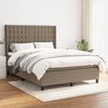 vidaXL &Kappa;&rho;&epsilon;&beta;ά&tau;&iota; Boxspring &mu;&epsilon; &Sigma;&tau;&rho;ώ&mu;&alpha; Taupe 140x200 &epsilon;&kappa;. &Upsilon;&phi;&alpha;&sigma;&mu;ά&tau;&iota;&nu;&omicron;