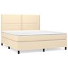 vidaXL &Kappa;&rho;&epsilon;&beta;ά&tau;&iota; Boxspring &mu;&epsilon; &Sigma;&tau;&rho;ώ&mu;&alpha; &Kappa;&rho;&epsilon;&mu; 160x200 &epsilon;&kappa;. &Upsilon;&phi;&alpha;&sigma;&mu;ά&tau;&iota;&nu;&omicron;