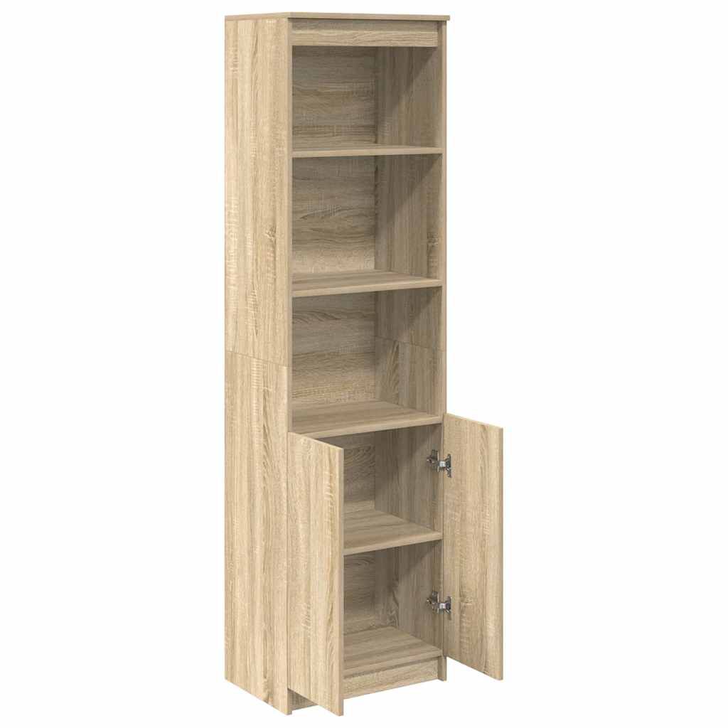 vidaXL Ντουλάπι Sonoma δρυς 50x35x180 εκ. από Επεξεργασμένο Ξύλο