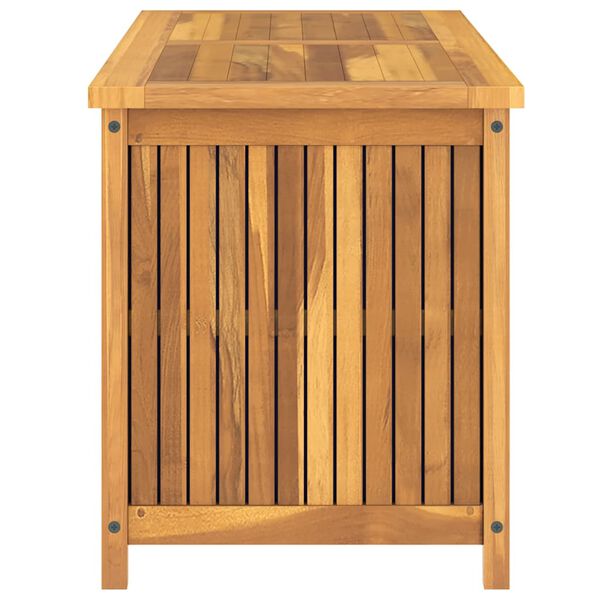 vidaXL Μπαούλο Κήπου 114 x 50 x 58 εκ. από Μασίφ Ξύλο Teak