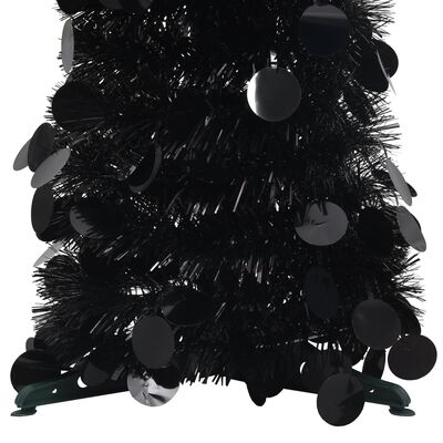 vidaXL Χριστουγεννιάτικο Δέντρο Τεχνητό Pop-Up Μαύρο 150 εκ. από PET