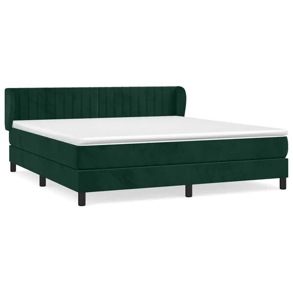 vidaXL &Kappa;&rho;&epsilon;&beta;ά&tau;&iota; Boxspring &mu;&epsilon; &Sigma;&tau;&rho;ώ&mu;&alpha; &Sigma;&kappa;&omicron;ύ&rho;&omicron; &Pi;&rho;ά&sigma;&iota;&nu;&omicron; 180x200&epsilon;&kappa;. &Beta;&epsilon;&lambda;&omicron;ύ&delta;&iota;&nu;&omicron;