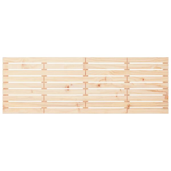 vidaXL Κεφαλάρι Επιτοίχιο 186x3x63 εκ. από Μασίφ Ξύλο Πεύκου