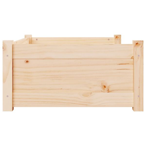 vidaXL Κρεβάτι Σκύλου 75,5x55,5x28 εκ. από Μασίφ Ξύλο Πεύκου