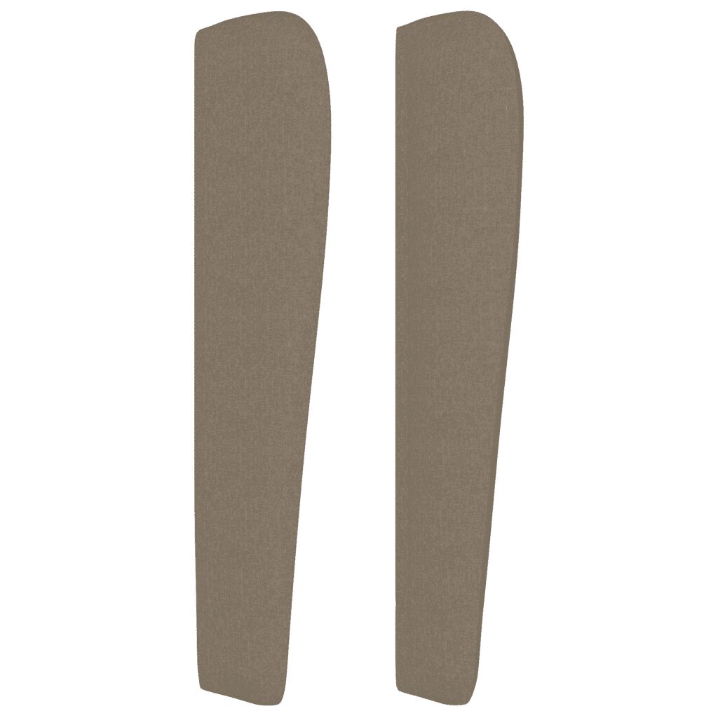 vidaXL Κρεβάτι Boxspring με Στρώμα Taupe 80x200 εκ. Υφασμάτινο