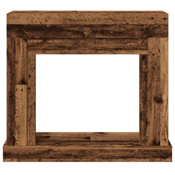 vidaXL Πλαίσιο Τζακιού Όψη Παλαιού Ξύλου 100x30x87,5 εκ. Επεξ. Ξύλο