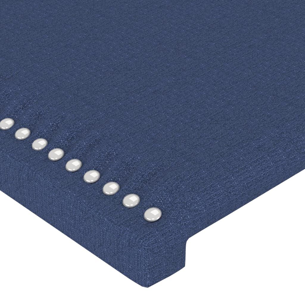 vidaXL Πλαίσιο κρεβατιού χωρίς στρώμα μπλε 120x200cm ύφασμα
