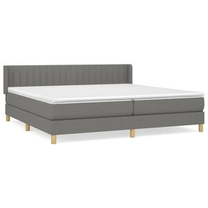 vidaXL &Kappa;&rho;&epsilon;&beta;ά&tau;&iota; Boxspring &mu;&epsilon; &Sigma;&tau;&rho;ώ&mu;&alpha; &Sigma;&kappa;&omicron;ύ&rho;&omicron; &Gamma;&kappa;&rho;&iota; 200x200 &epsilon;&kappa;. &Upsilon;&phi;&alpha;&sigma;&mu;ά&tau;&iota;&nu;&omicron;