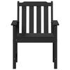 vidaXL Καρέκλα φαγητού κήπου 4 pcs Μαύρο 65.5 x 55.5 x 88cm Πλαστικό