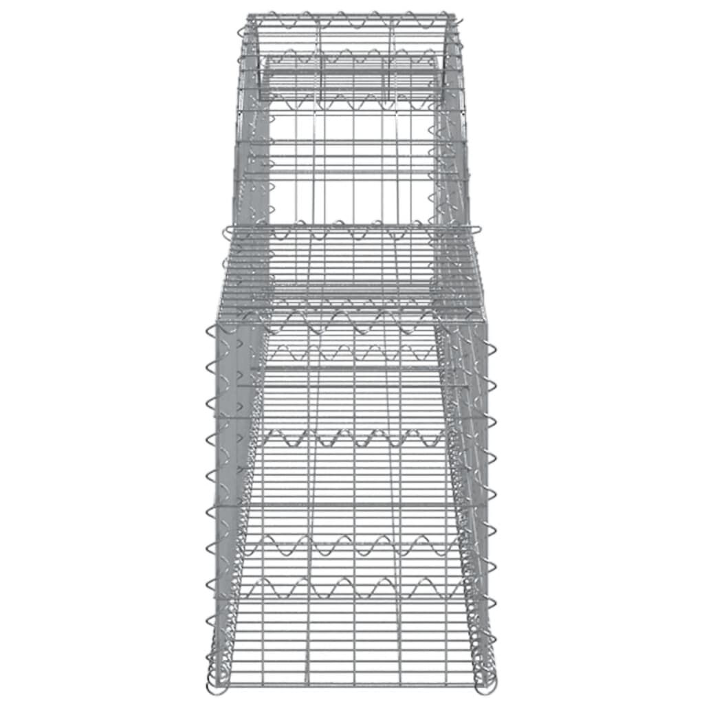 vidaXL Συρματοκιβώτια Τοξωτά 25 τεμ. 300x30x40/60 εκ. Γαλβαν. Ατσάλι