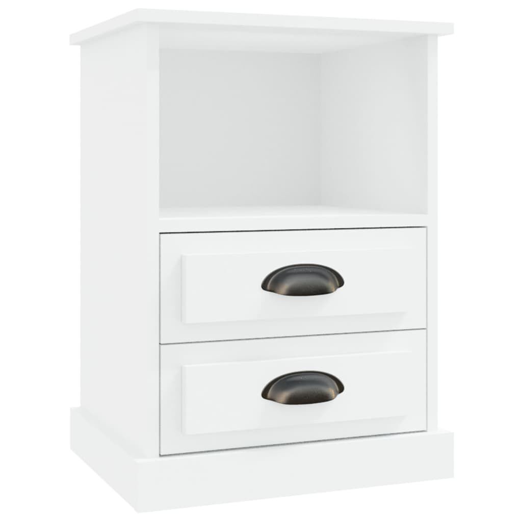 vidaXL Κομοδίνο Λευκό 43 x 36 x 60 εκ.