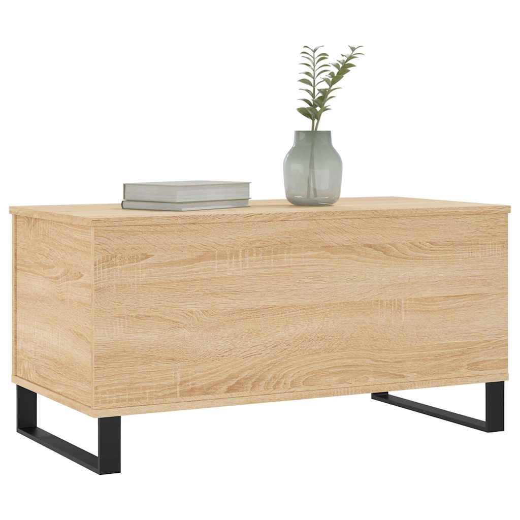 vidaXL Τραπεζάκι Σαλονιού Sonoma Δρυς 90x44,5x45εκ. Επεξεργασμένο Ξύλο