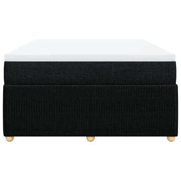 vidaXL &Kappa;&rho;&epsilon;&beta;ά&tau;&iota; Boxspring &mu;&epsilon; &Sigma;&tau;&rho;ώ&mu;&alpha; &Mu;&alpha;ύ&rho;&omicron; 140x200 &epsilon;&kappa;. &Upsilon;&phi;&alpha;&sigma;&mu;ά&tau;&iota;&nu;&omicron;
