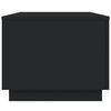 vidaXL Τραπεζάκι Σαλονιού με LED Μαύρο 90 x 50 x 40 εκ.