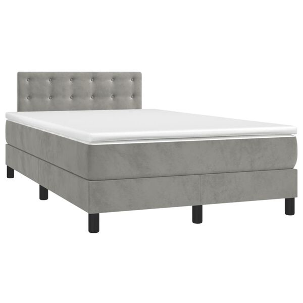 vidaXL &Kappa;&rho;&epsilon;&beta;ά&tau;&iota; Boxspring &mu;&epsilon; &Sigma;&tau;&rho;ώ&mu;&alpha; &Alpha;&nu;&omicron;&iota;&chi;&tau;ό &Gamma;&kappa;&rho;&iota; 120x200 &epsilon;&kappa;. &Beta;&epsilon;&lambda;&omicron;ύ&delta;&iota;&nu;&omicron;