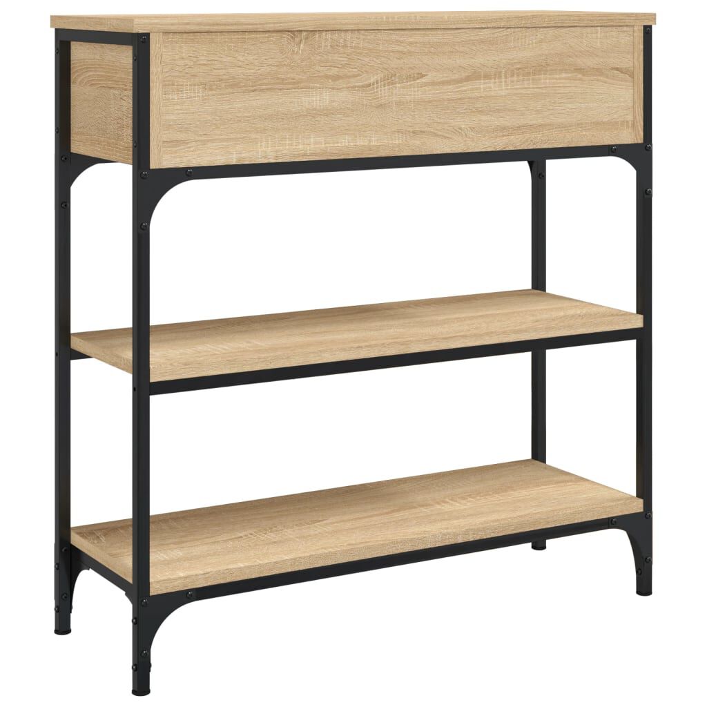 vidaXL Τραπέζι Κονσόλα Sonoma Δρυς 72,5x25x75 εκ. Επεξεργασμένο Ξύλο