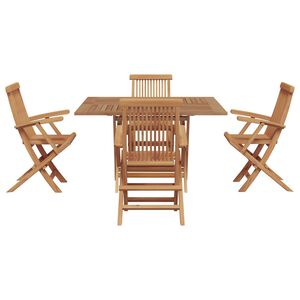 vidaXL &Sigma;έ&tau; &phi;&alpha;&gamma;&eta;&tau;&omicron;ύ &gamma;&iota;&alpha; &kappa;ή&pi;&omicron; &Kappa;&alpha;&phi;έ &Sigma;&upsilon;&mu;&pi;&alpha;&gamma;έ&sigmaf; &xi;ύ&lambda;&omicron; teak