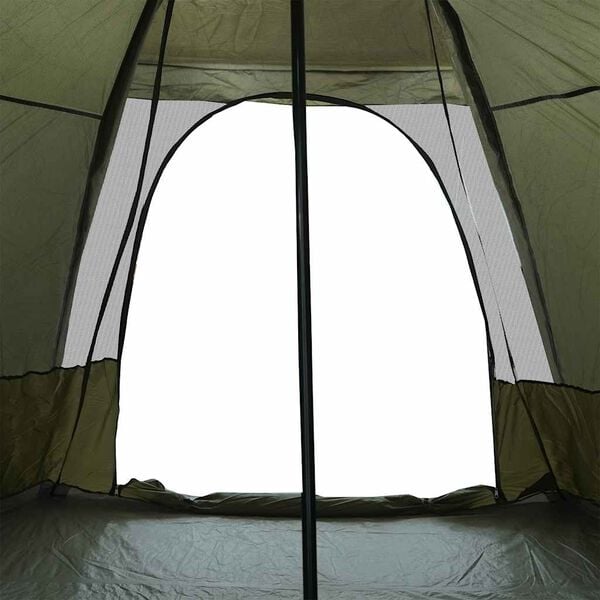 vidaXL Σκηνή Οικογενειακή Tipi 6 Ατόμων Αδιάβροχη Πράσινη Λαδί